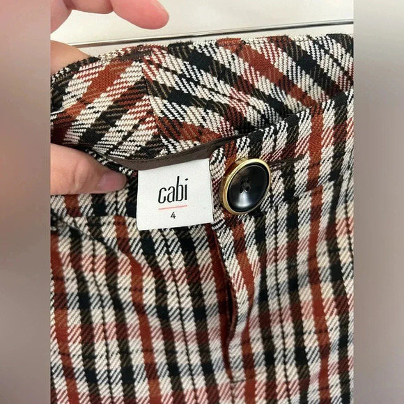 CAbi Jazzy Plaid Double Breasted Blazer & Kick Flare Cropped Ankle Pants Set - Picture 15 of 16